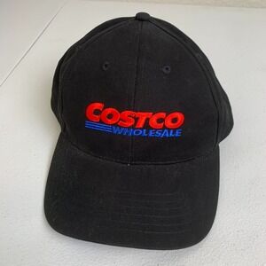 VINTAGE Costco Wholesale Employee Uniform Snapback Hat Black 90s Y2K